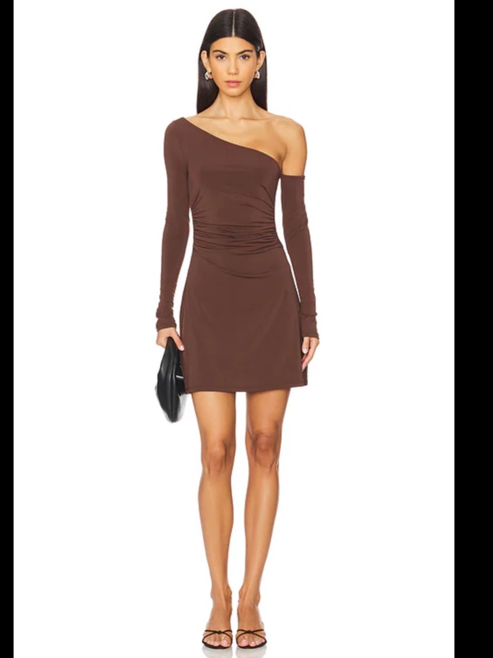 WEWOREWHAT Mini Dress in Muted Eggplant